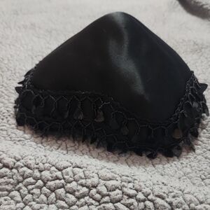 Vintage 1960s Jan Leslie Custom Design Hat Black